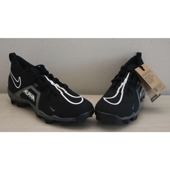 Nike CV0582 010 Men's Sz 10.5 Black Alpha Menace 3 Shark Molded Football Cleats - Picture 5 of 8
